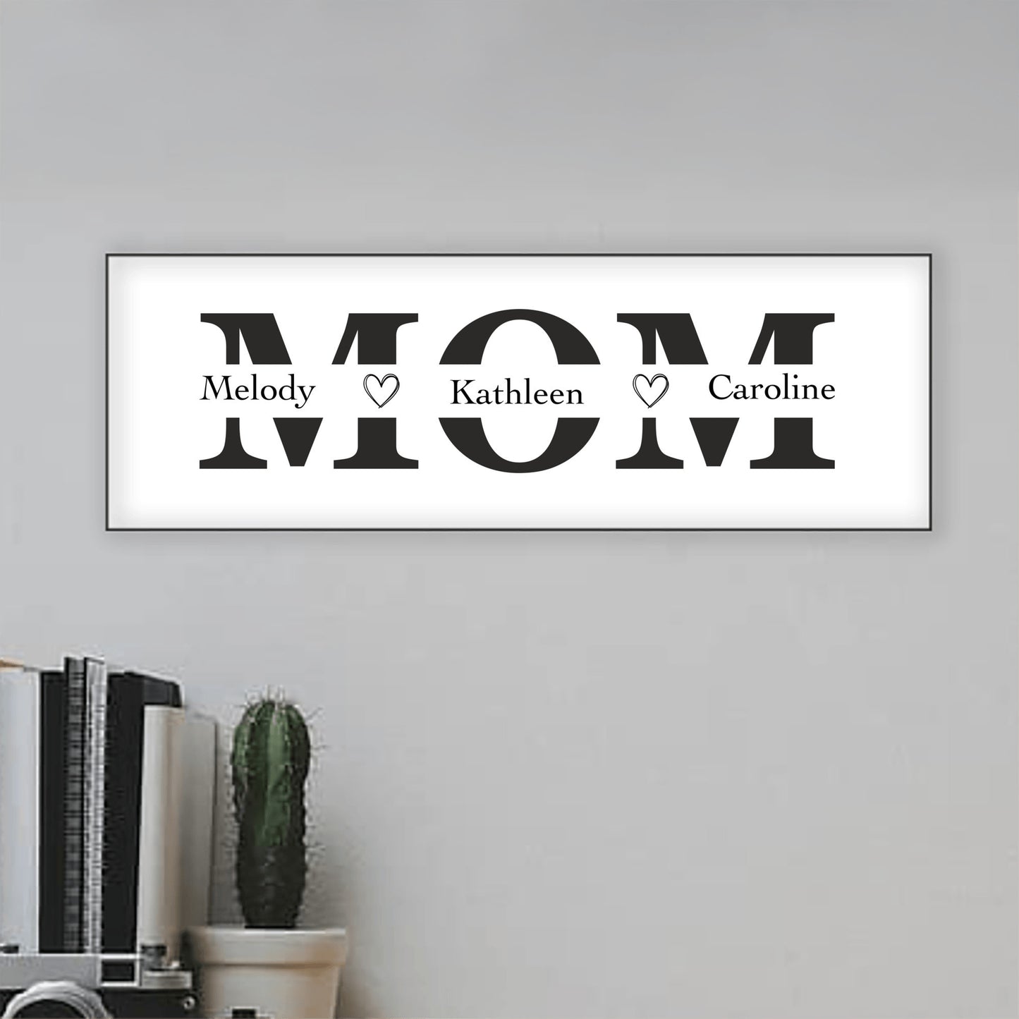 Mom Personalized Kids Name Sign
