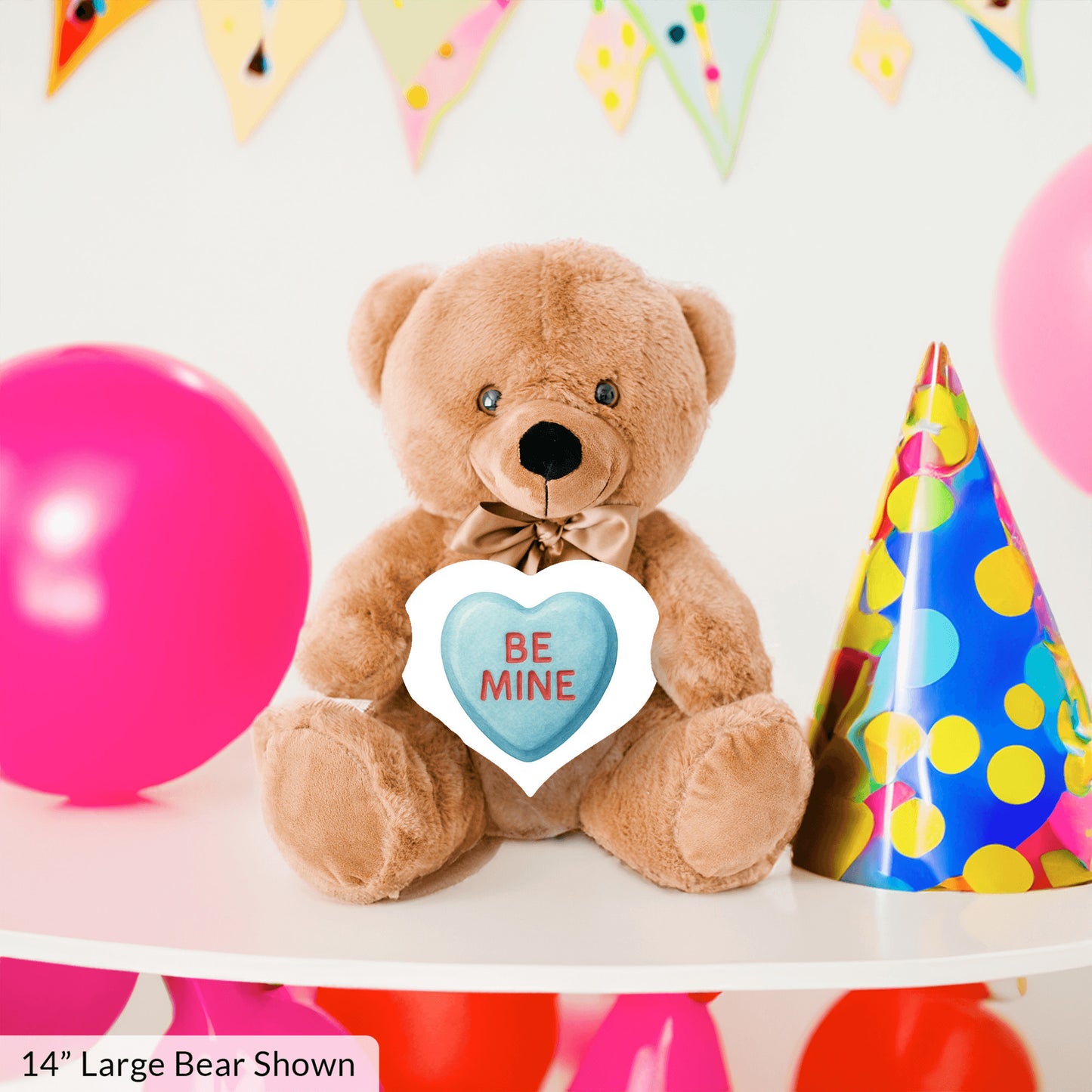Valentine's Day Teddy Bear Gift, Be Mine Candy Heart