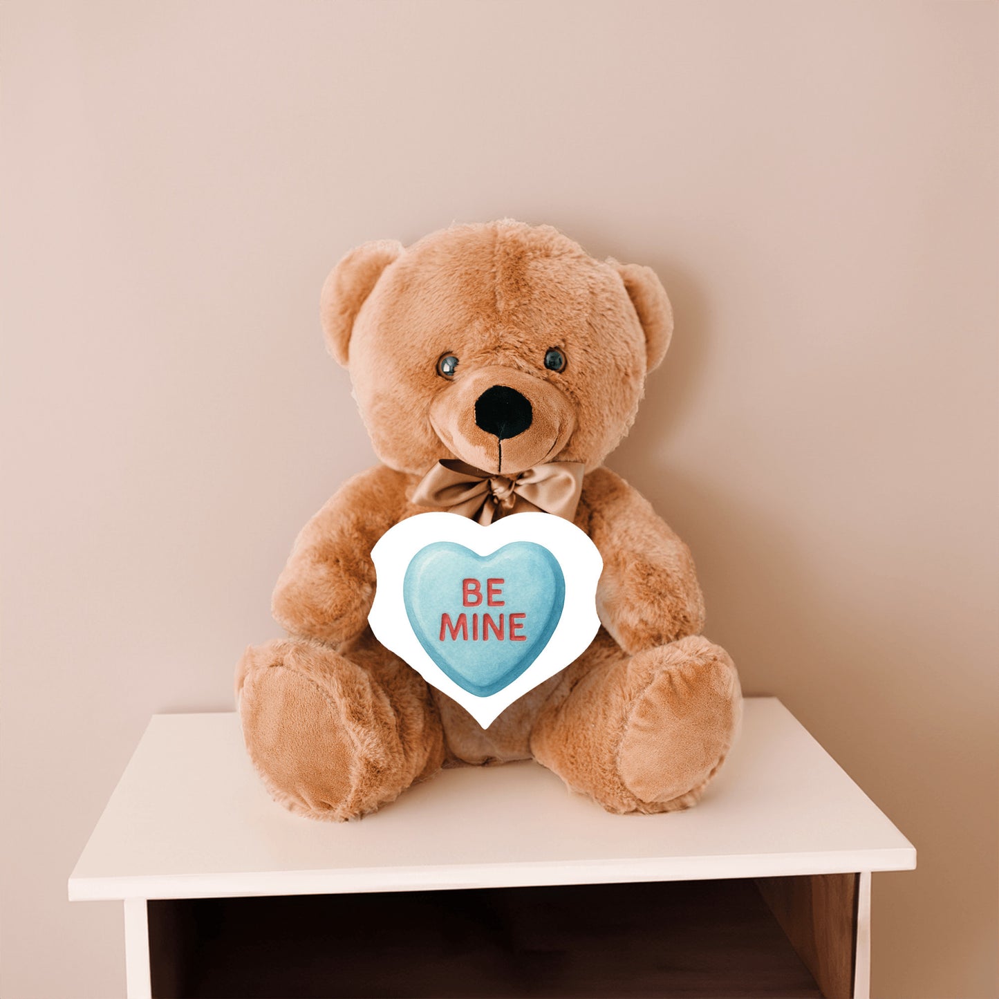 Valentine's Day Teddy Bear Gift, Be Mine Candy Heart