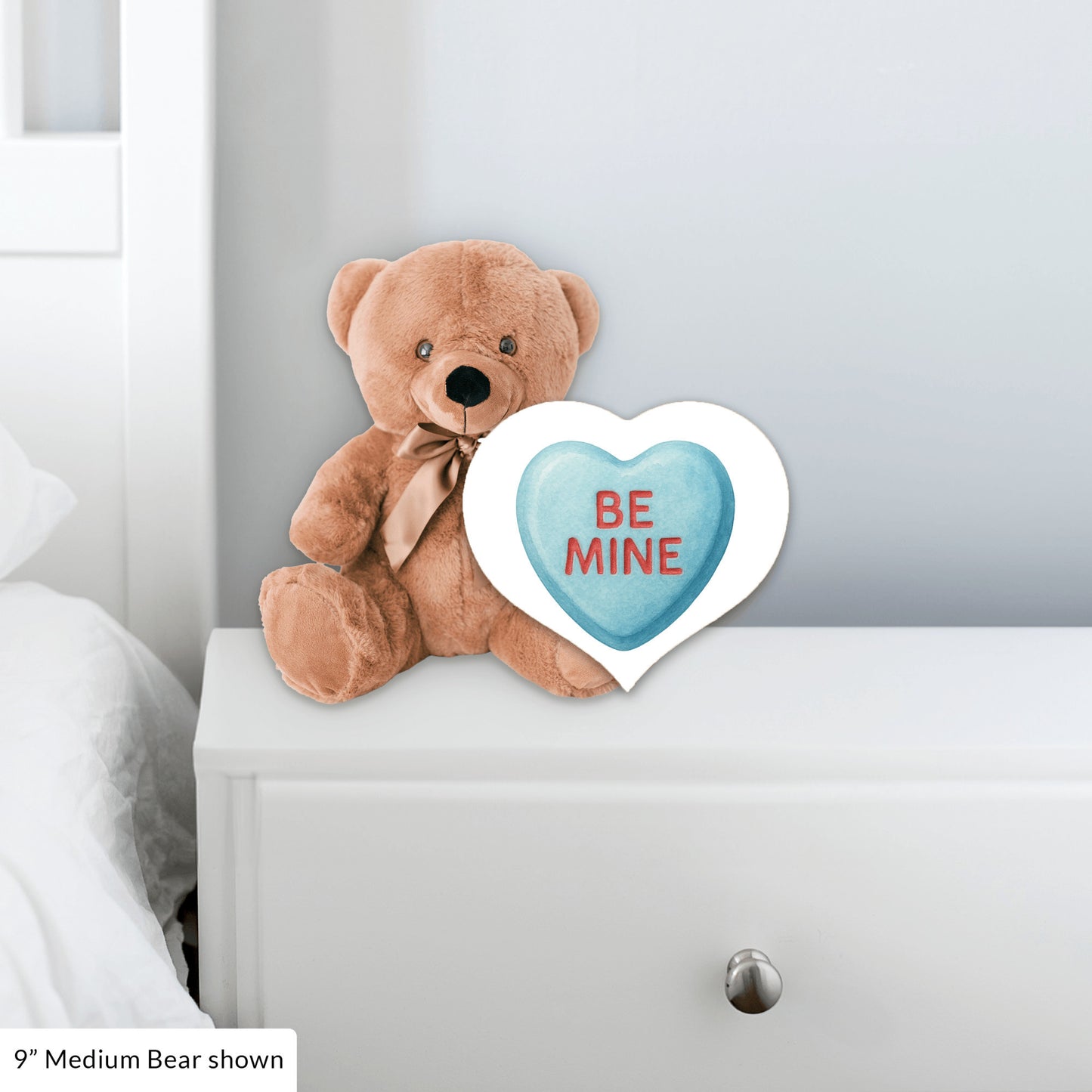 Valentine's Day Teddy Bear Gift, Be Mine Candy Heart