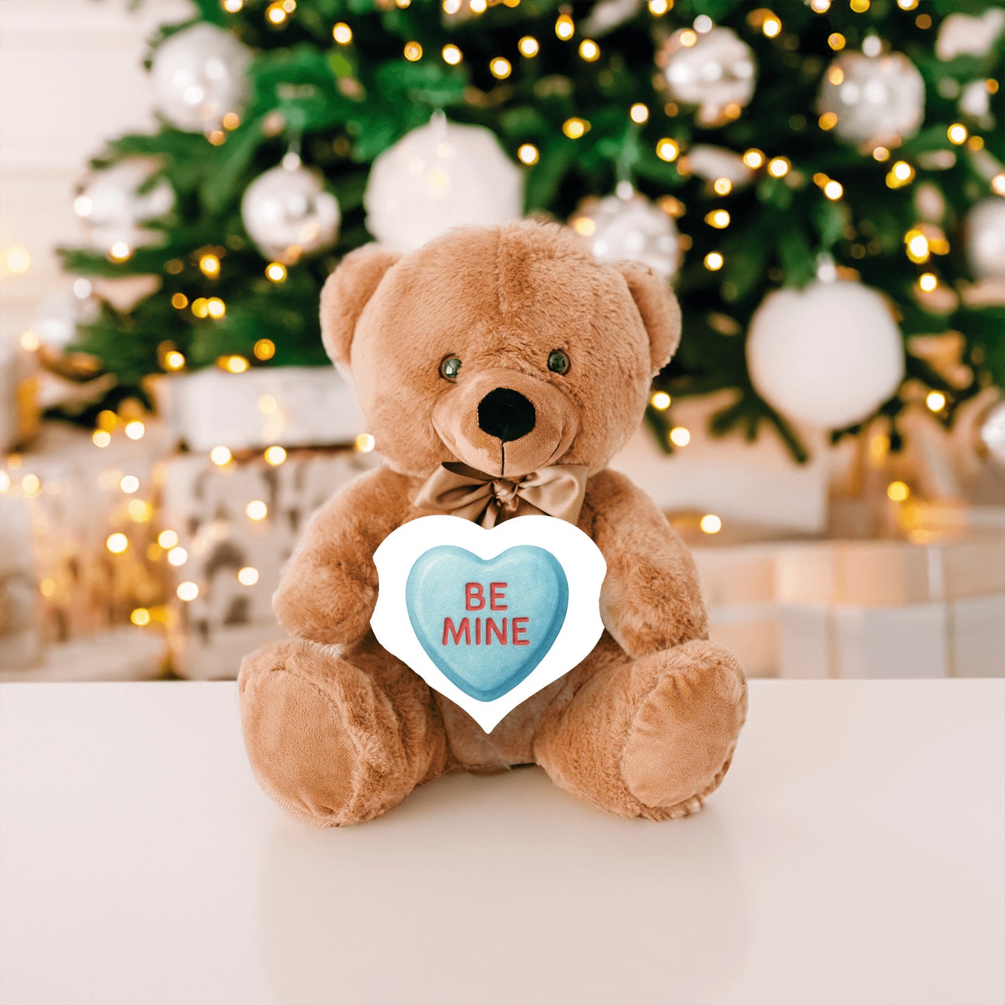 Valentine's Day Teddy Bear Gift, Be Mine Candy Heart