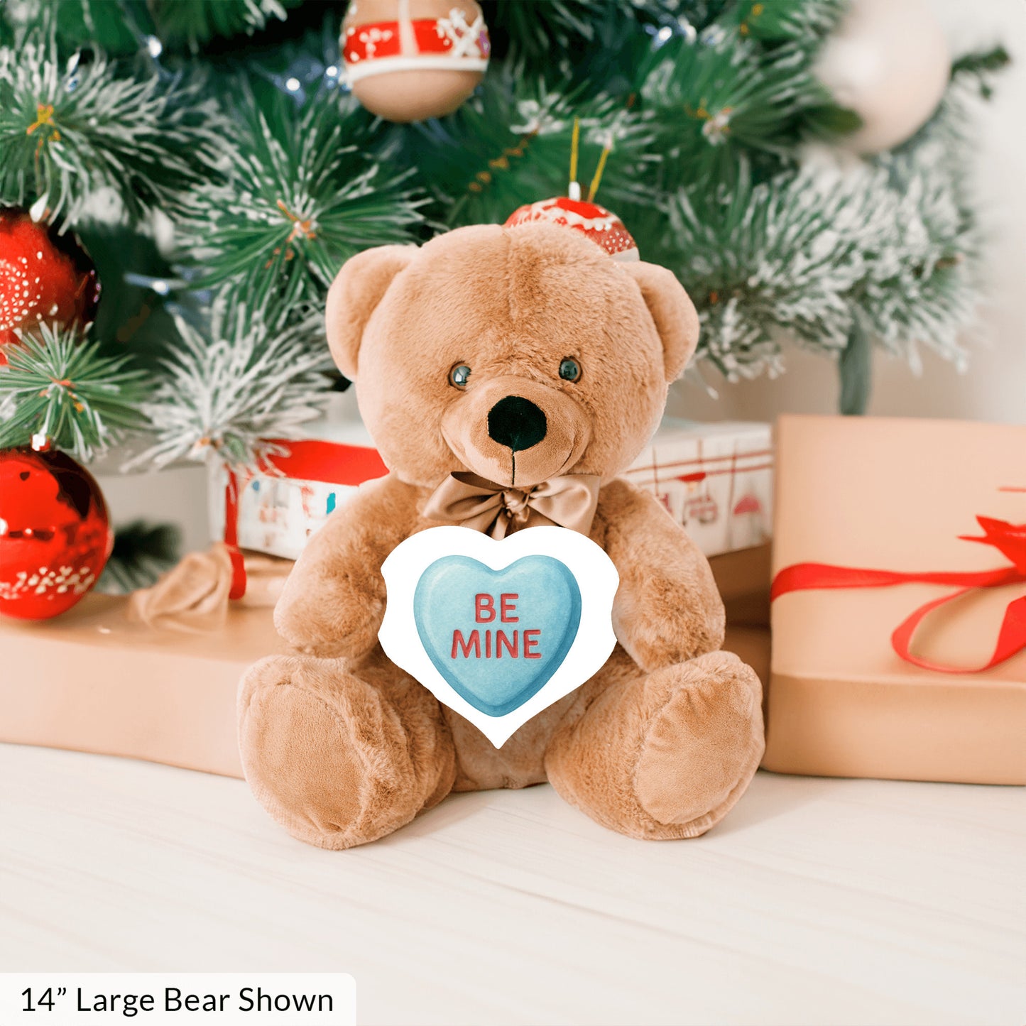 Valentine's Day Teddy Bear Gift, Be Mine Candy Heart