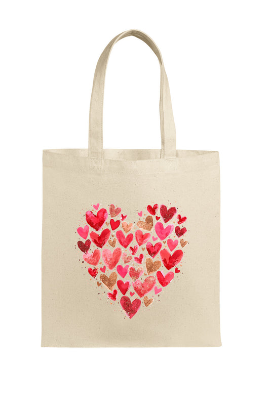 Hearts Tote Bag, Valentine's Day Gift