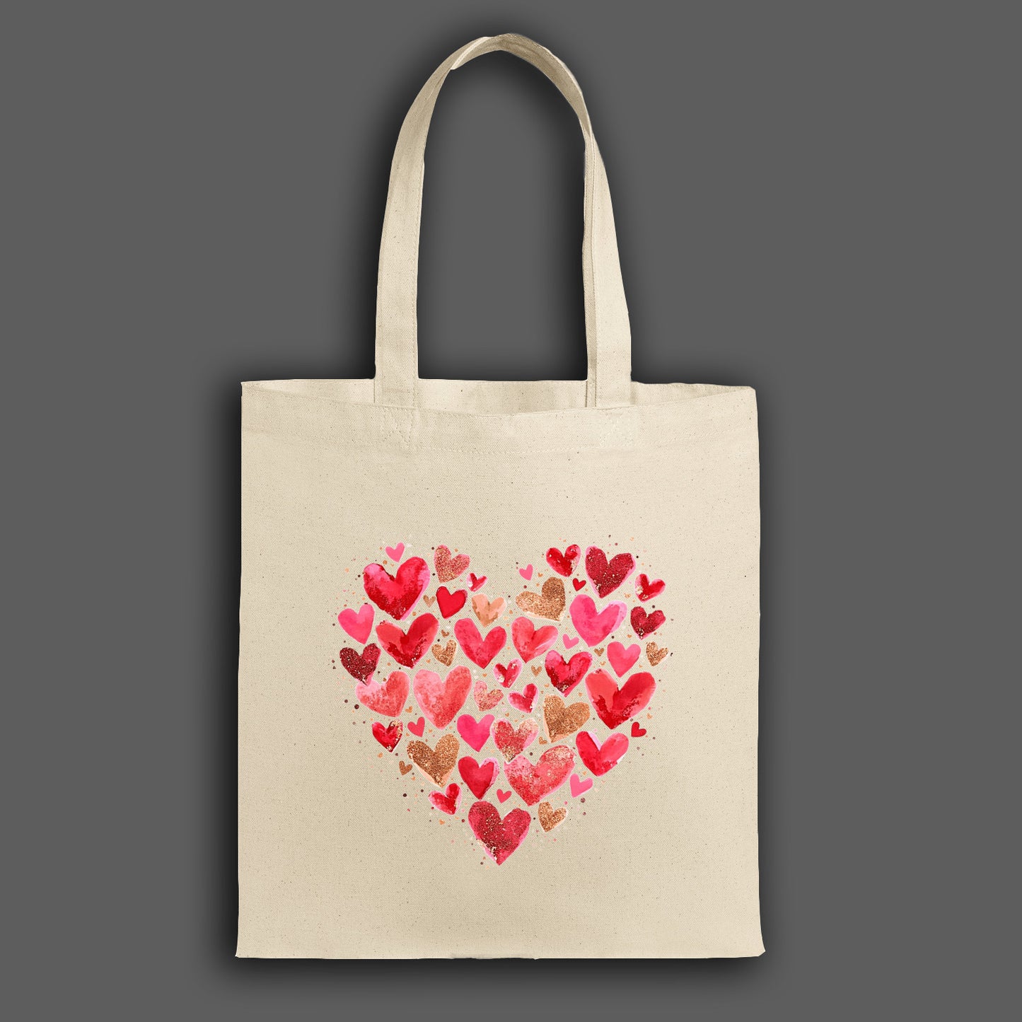 Hearts Tote Bag, Valentine's Day Gift