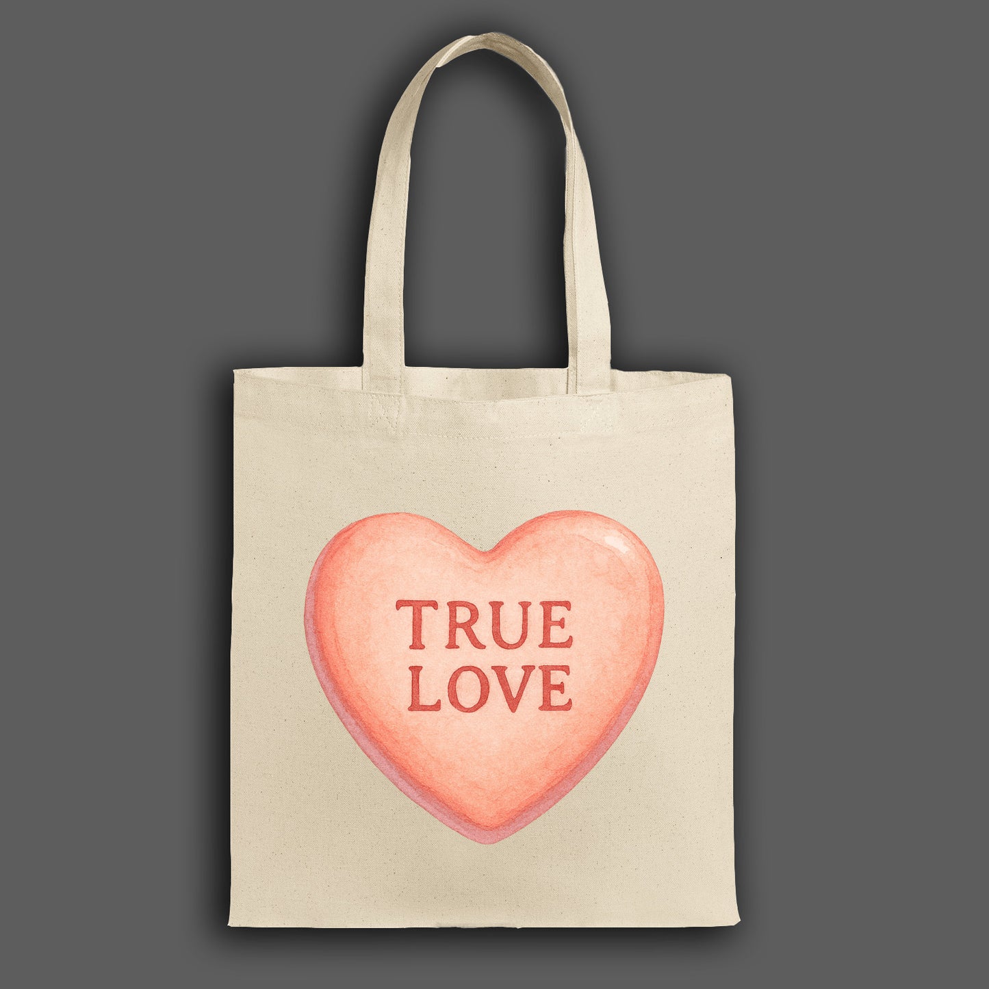 Valentine's Day Canvas Tote, Heart Lover Gift