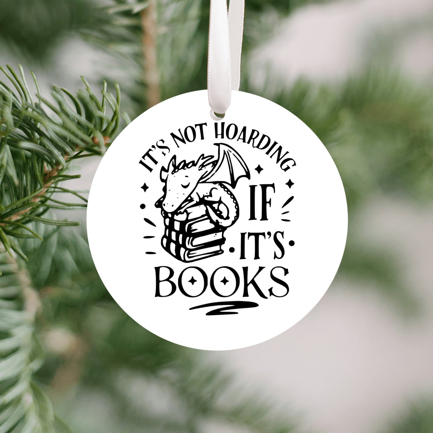 Book Lover Gift, Reader Ornament