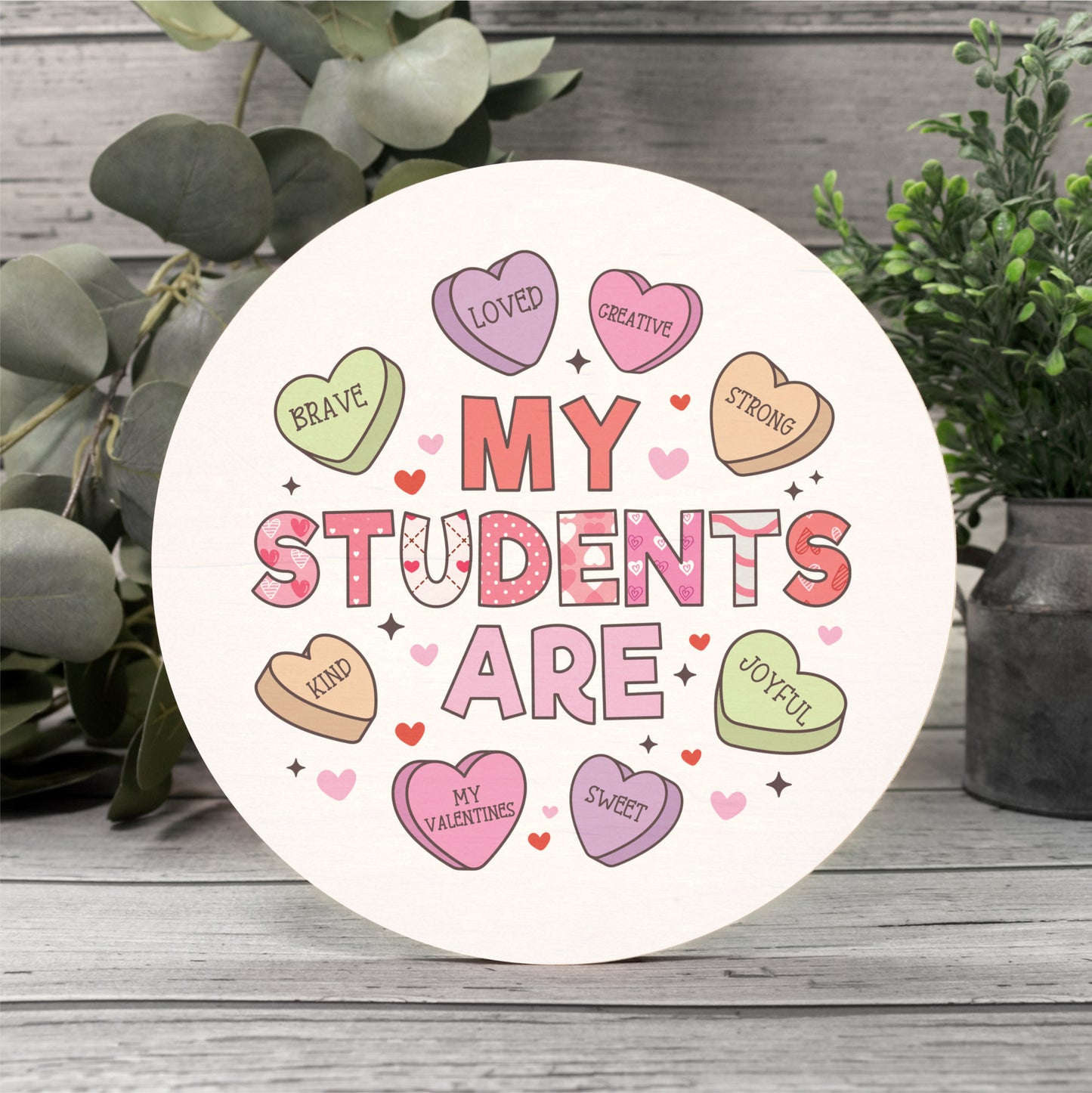 Students Wall Art Sign, Teacher Gift
