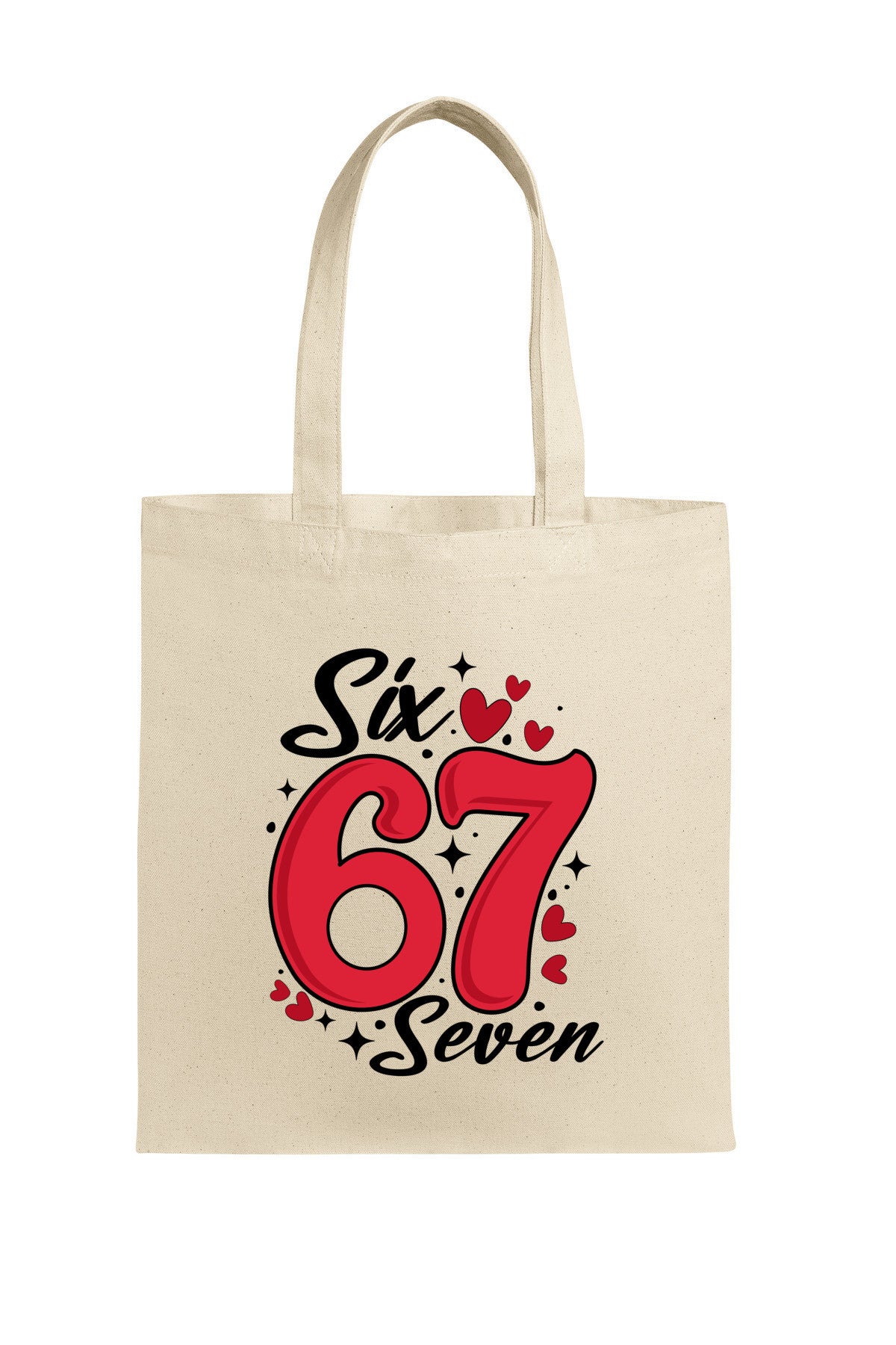 Six and Seven Tote Bag, Valentine's Day Gift