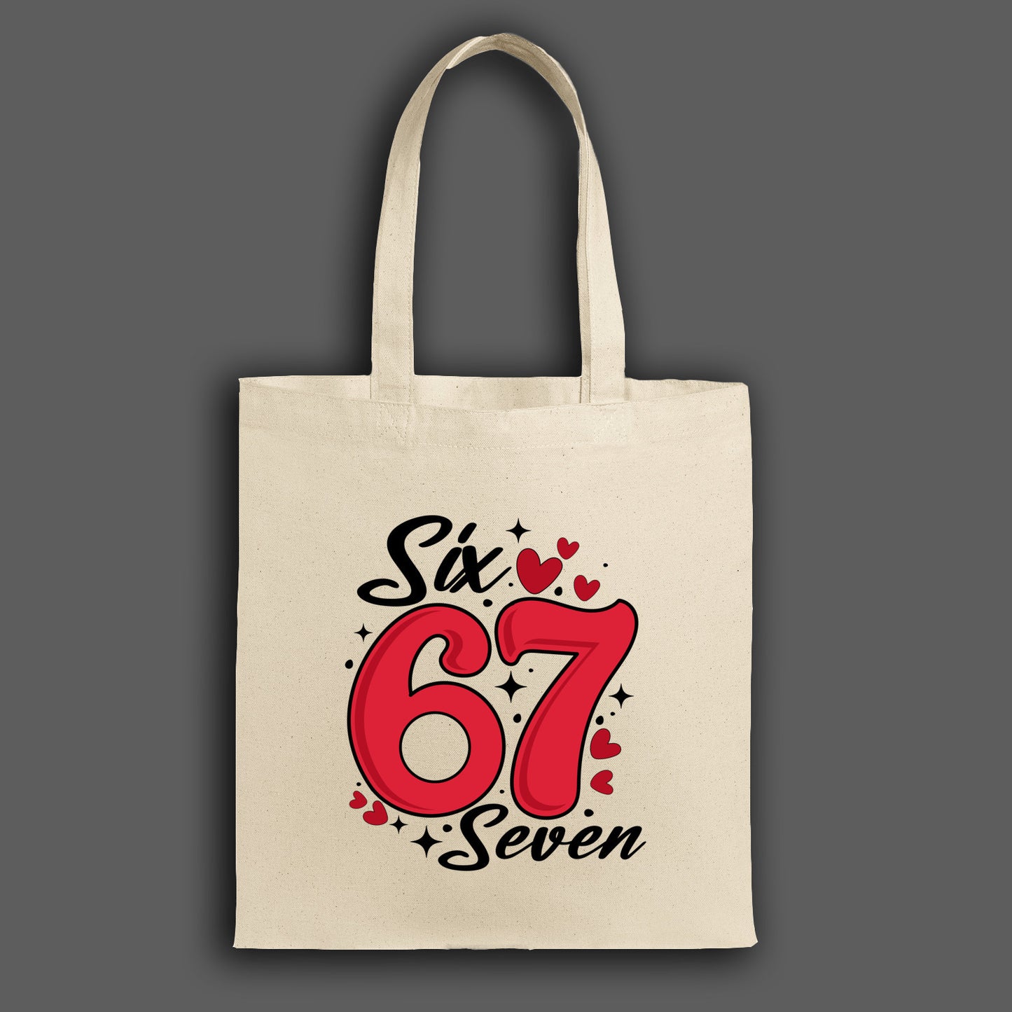Six and Seven Tote Bag, Valentine's Day Gift